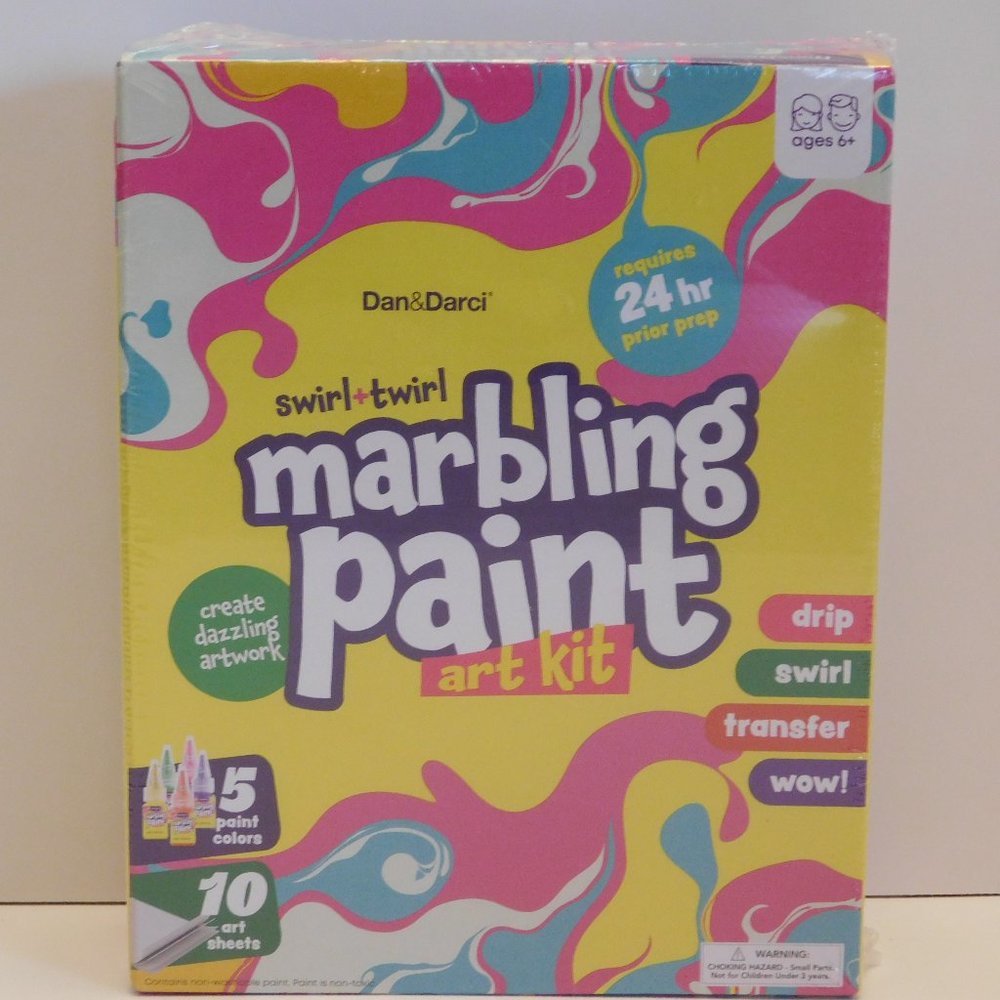 Swirl and Twirl Marbling Paint Art Kit by Dan & Darci